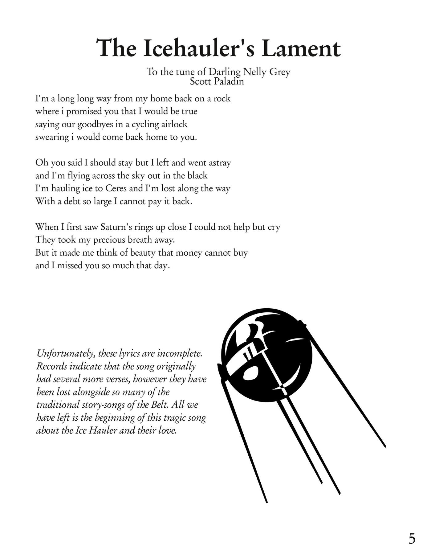 Page 5: The Icehauler&#39;s Lament
